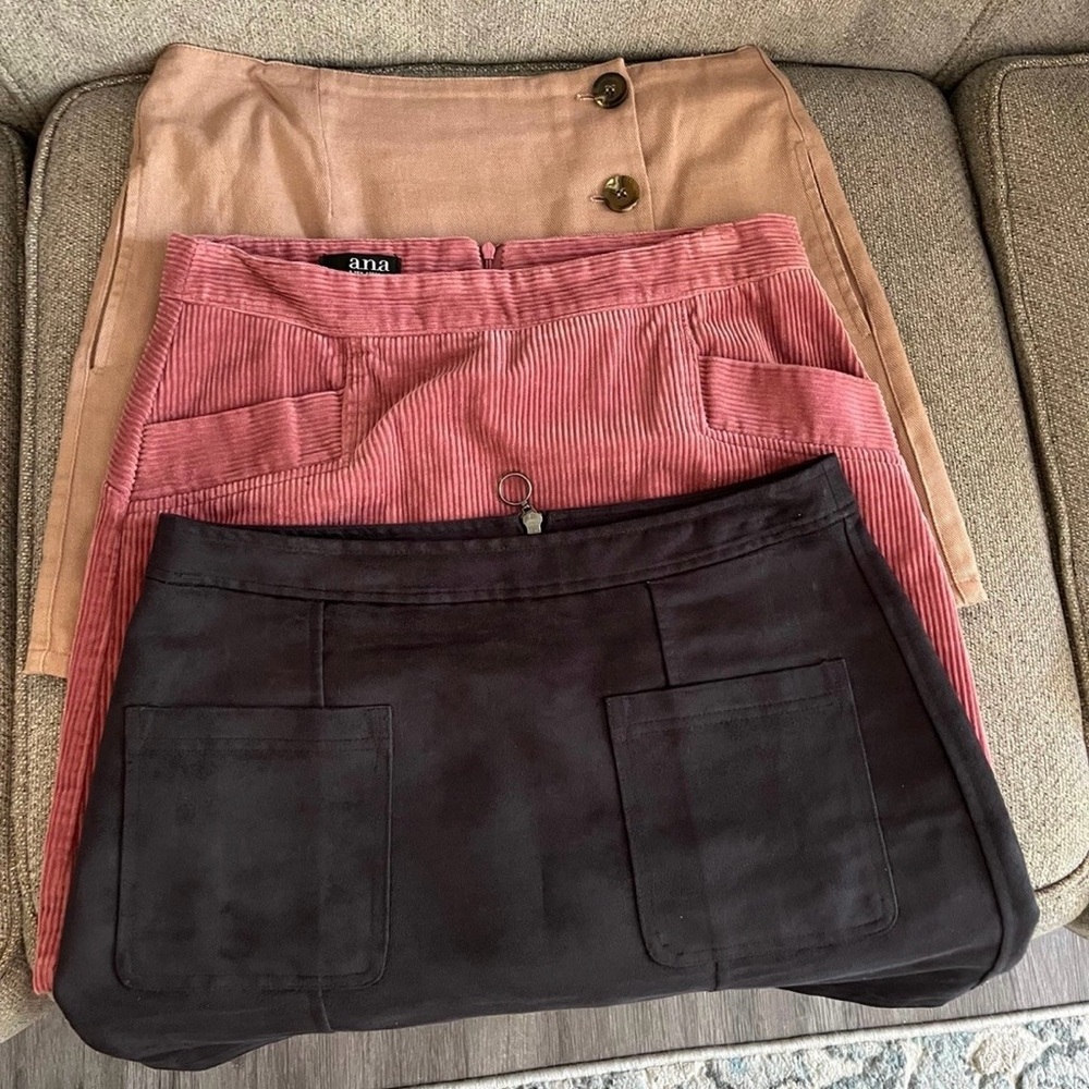 Old Navy Women's Mini Skirt Set - Tan, Pink, Black